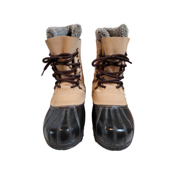 Sorel Kananaskis Women Snow Winter Leather Boots LL1000-280 Brown Black Size 7 - Picture 2 of 6